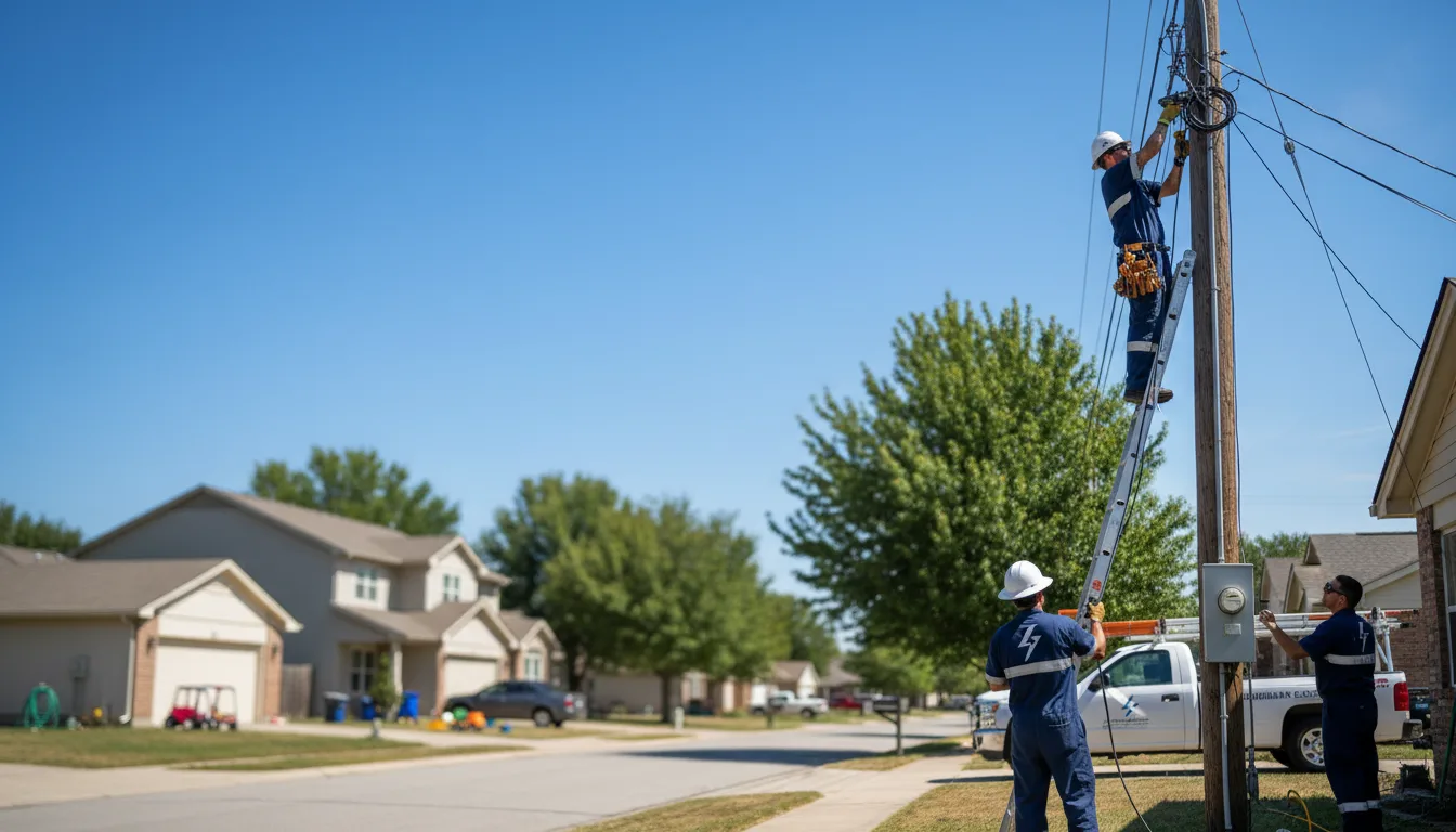 Residential electrician providing installation services in Spencer, ID